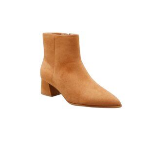 A New Day Delilah Camel Faux‑Suede Heeled Ankle Boots